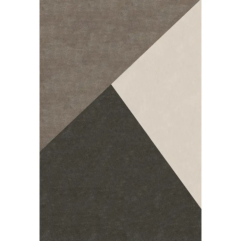 Alfombra geométrica visón