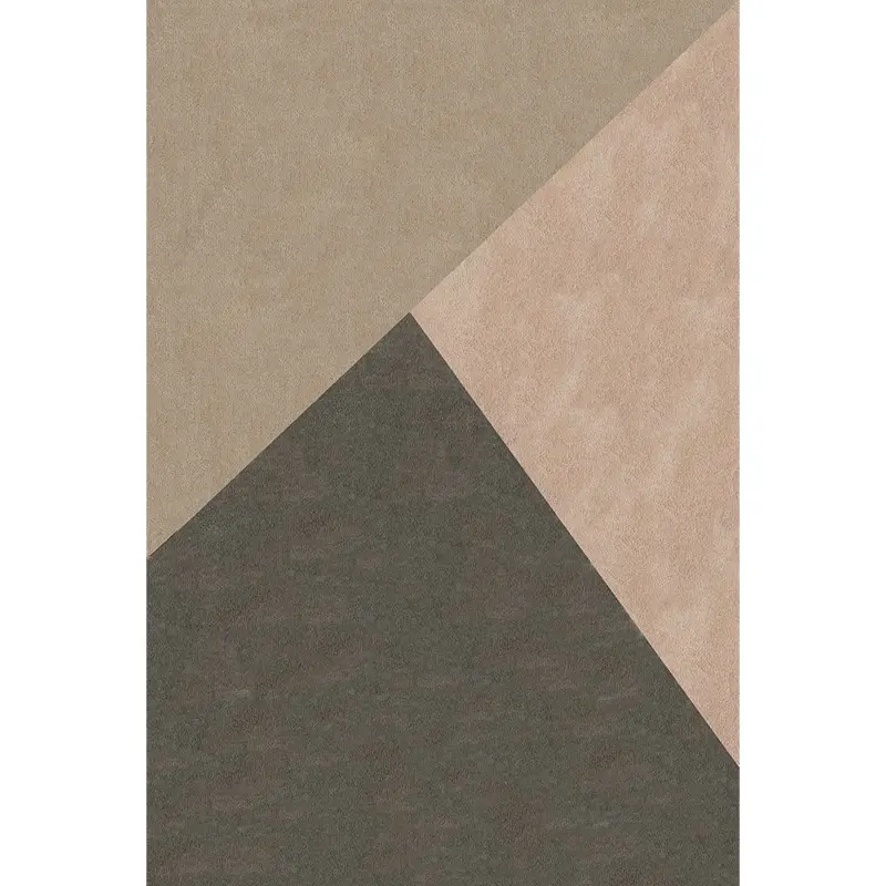 Alfombra geométrica beige