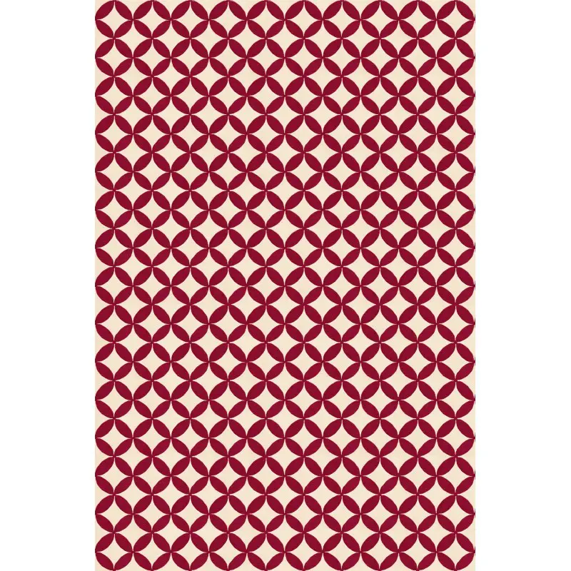 Alfombra flor roja