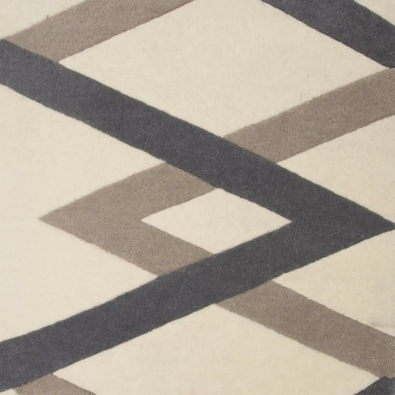 Alfombra rombos gris