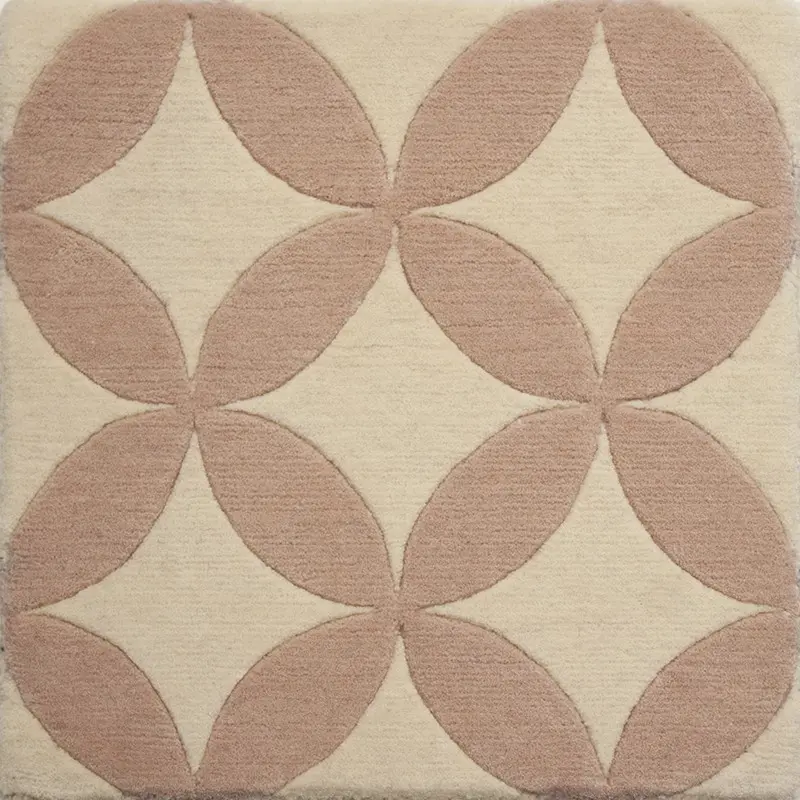 Alfombra flor rosa