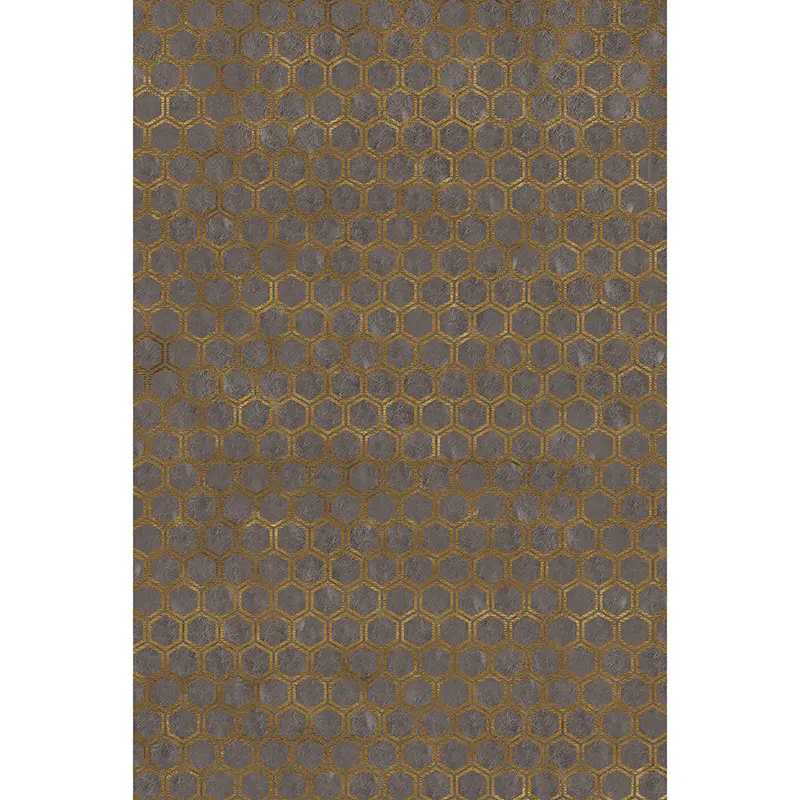 Alfombra hexágonos visón