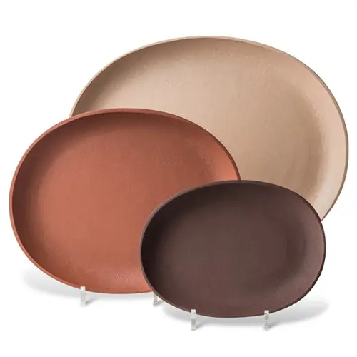 Plato ovalado rojo M - Imatge 3