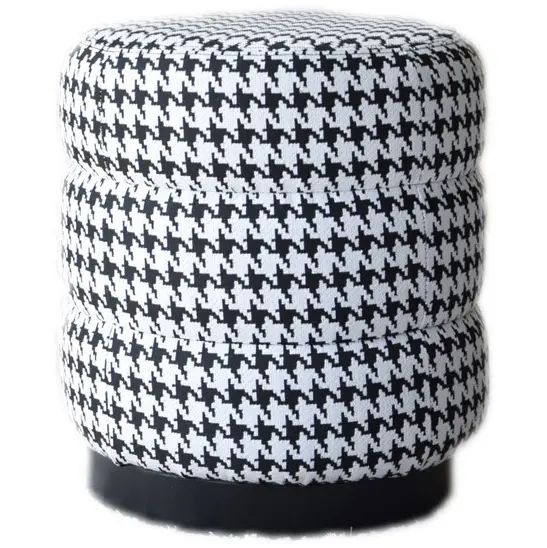 Pouf redondo pata de gallo