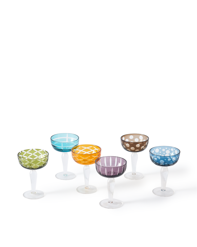 Juego de copas cava clásicas
