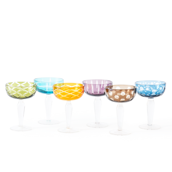 Juego de copas cava clásicas