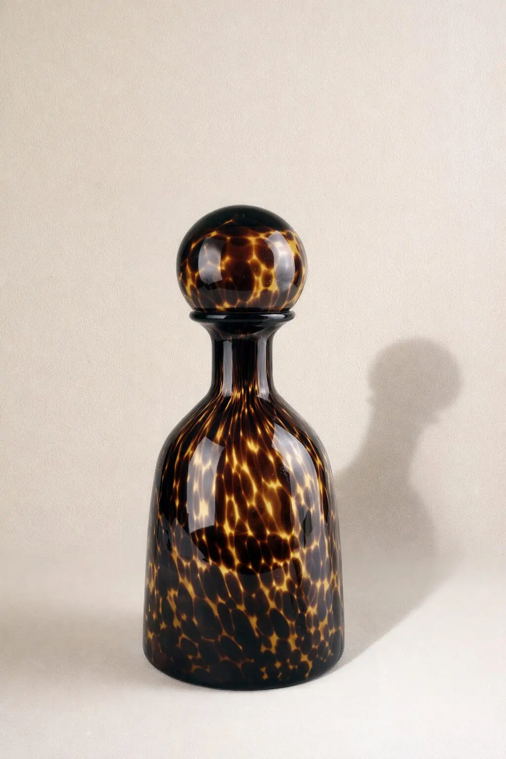 Licorera cristal leopardo