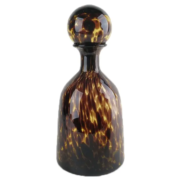 Licorera cristal leopardo