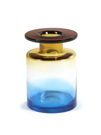 Jarrón bicolor cristal M