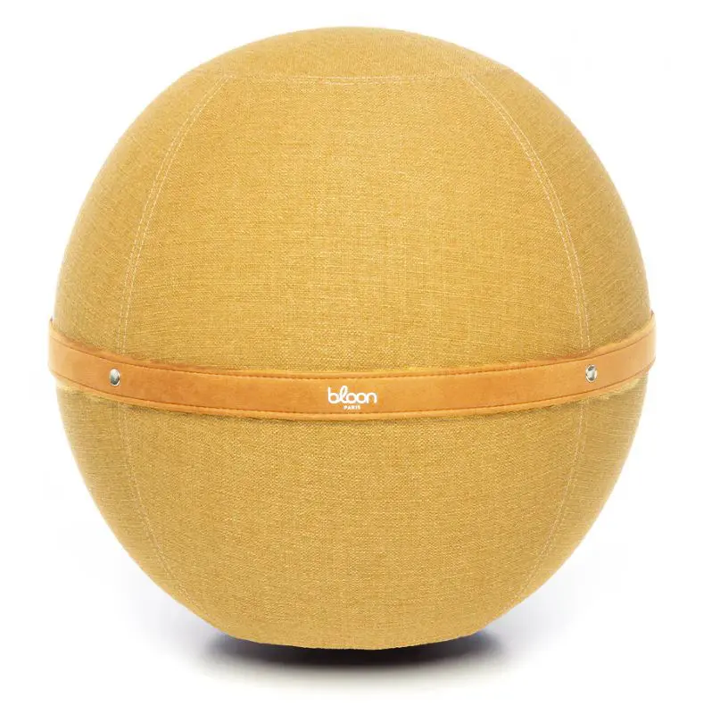Asiento ergonómico bouclé amarillo
