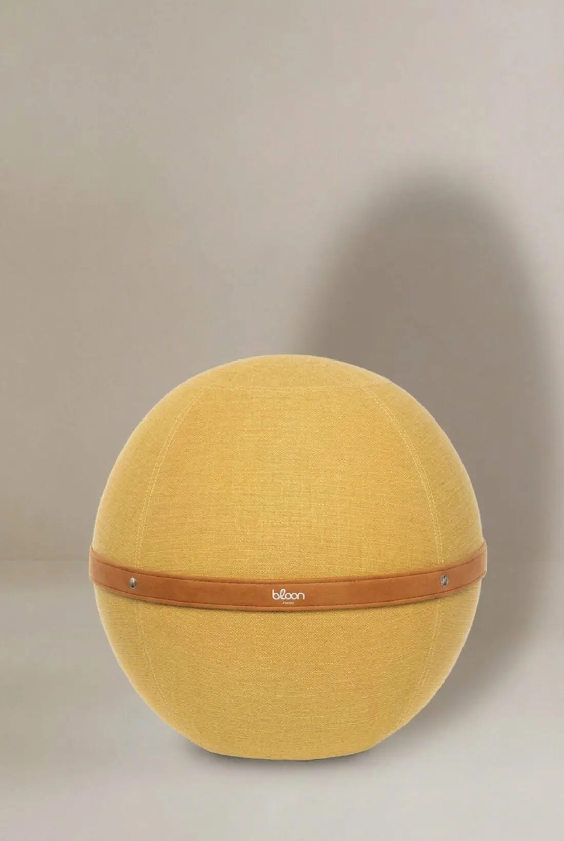 Asiento ergonómico bouclé amarillo