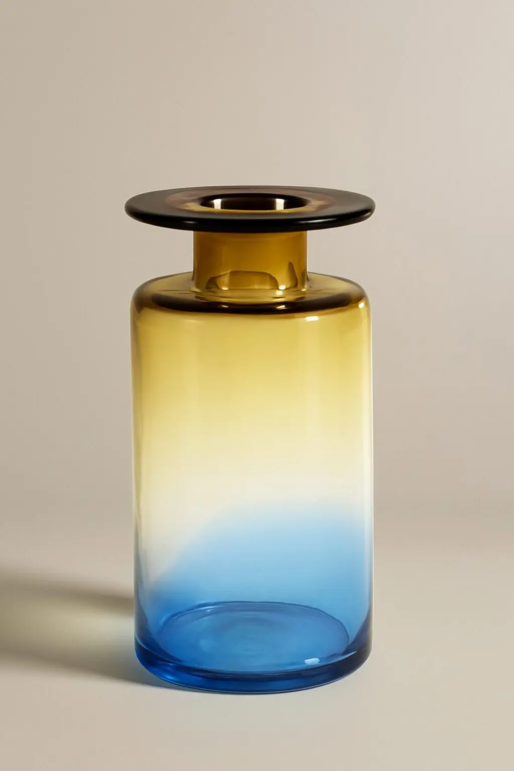 Jarrón cristal bicolor L