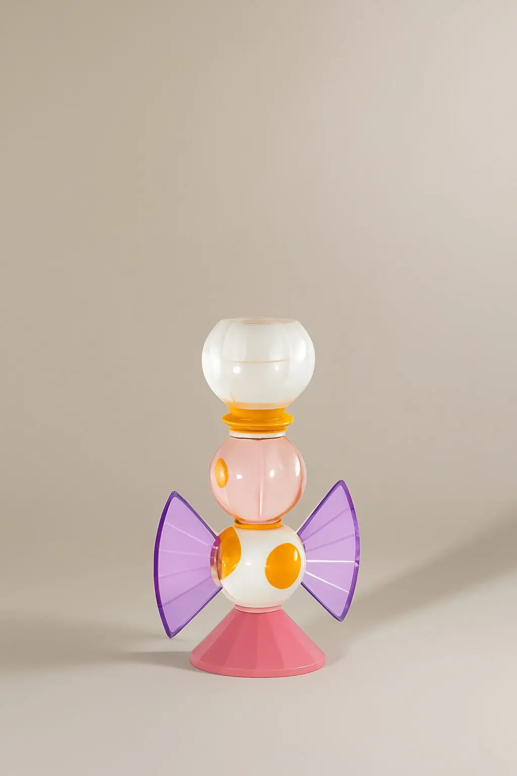Candelabro caramelo cristal