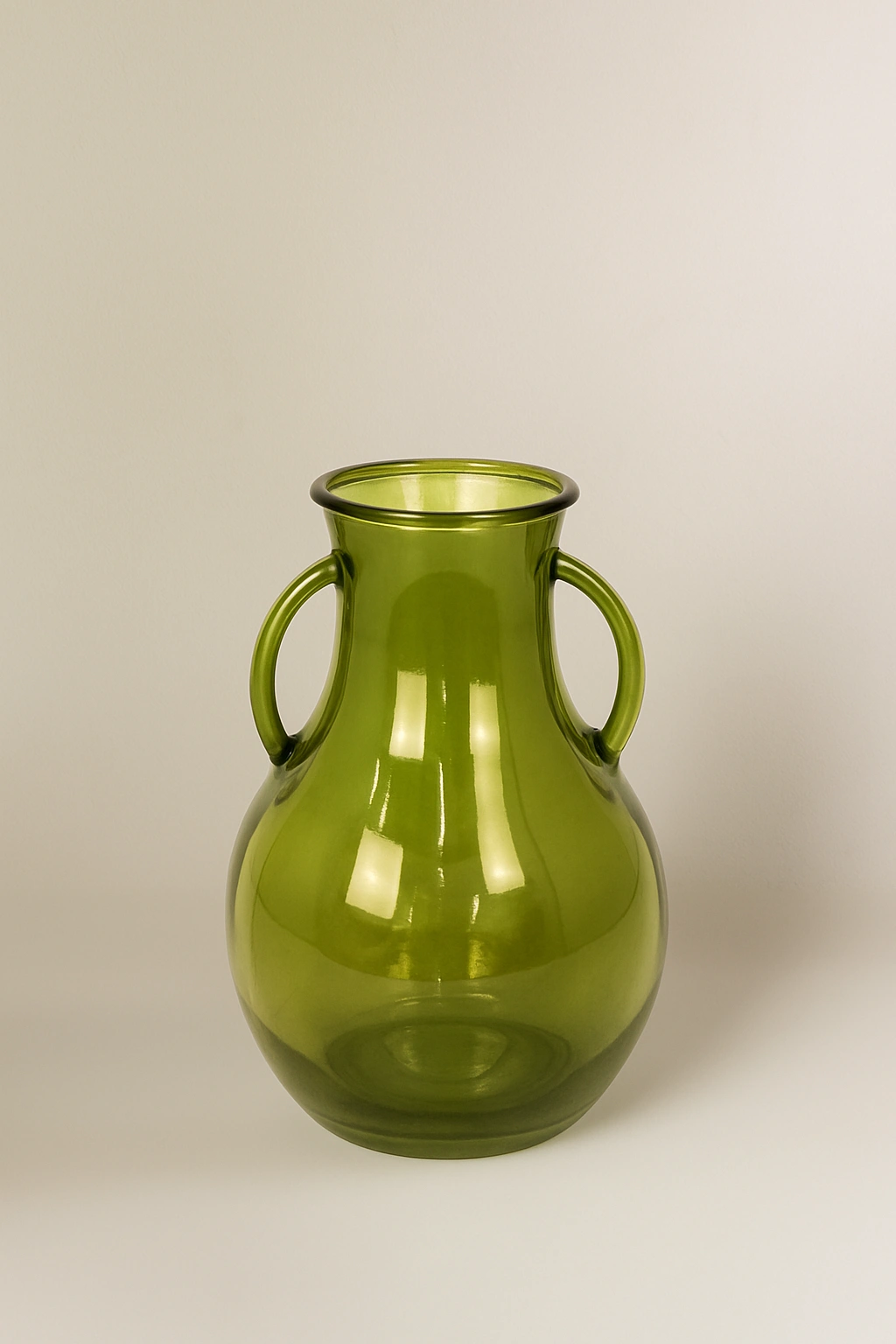 Jarrón Cristal Verde