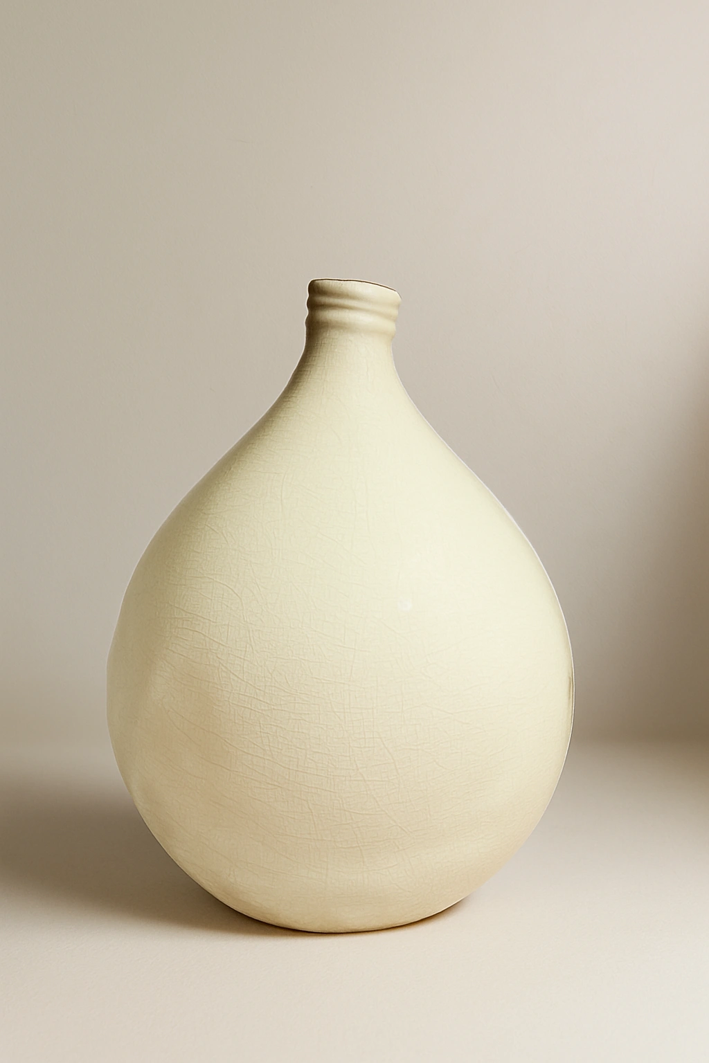 Jarrón Gota Cerámica Blanco