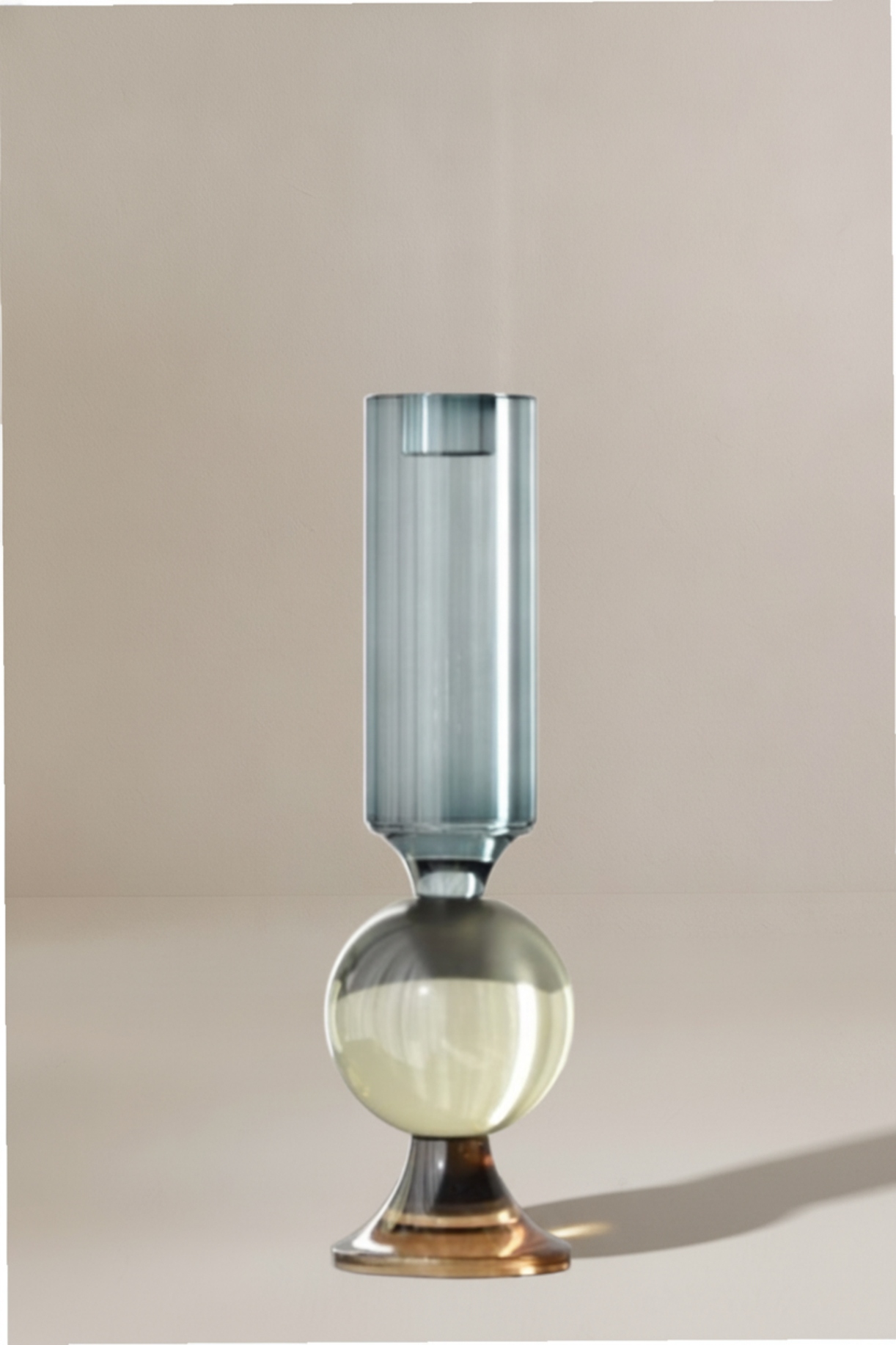 Candelabro azul cristal M